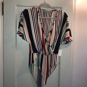 Charlotte Ruse short and flowy sleeve body suit